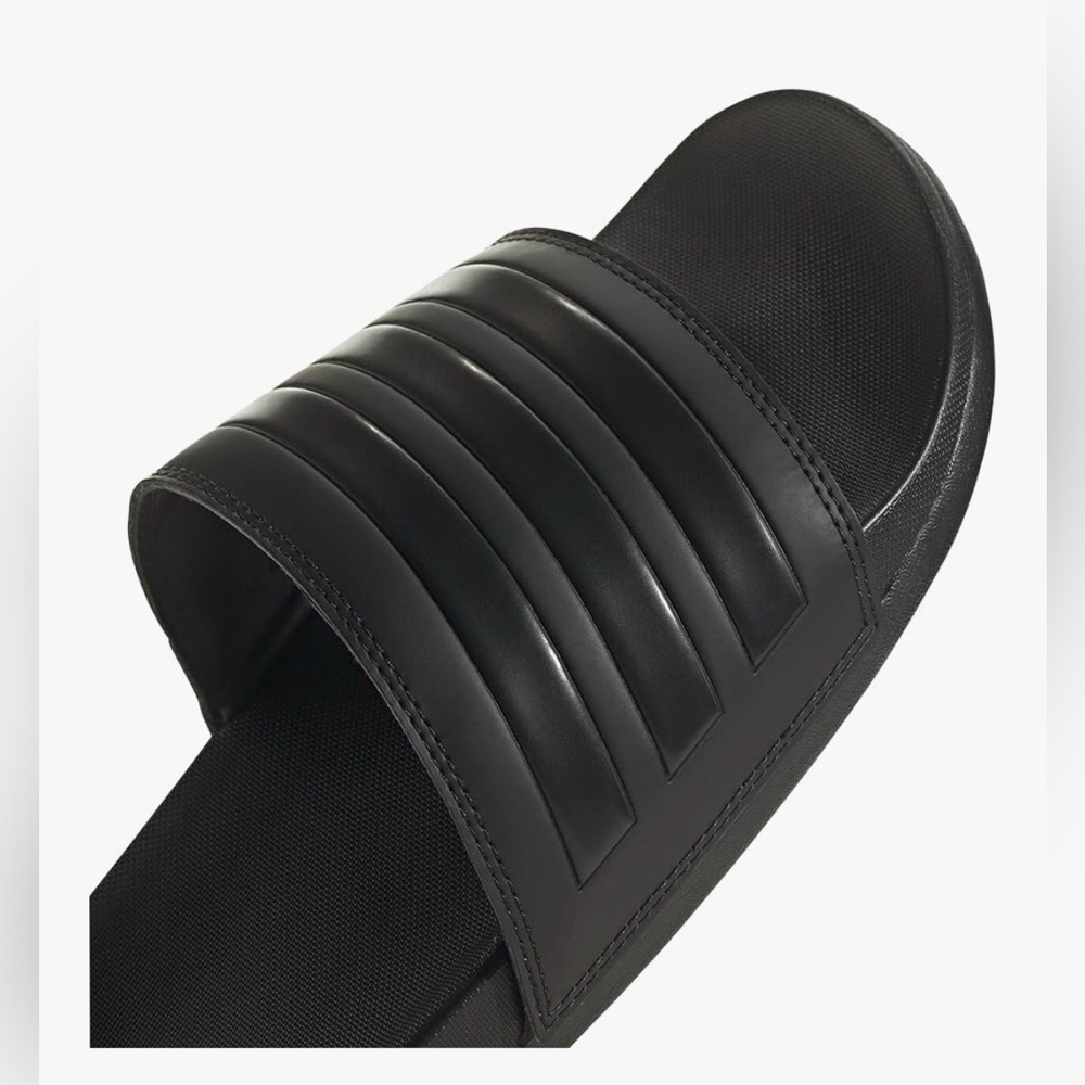 Adidas Unisex Shower Slide Sandal, Core Black/Core Black/Core Black, 9 US Men